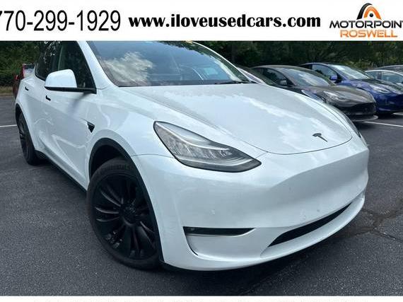 TESLA MODEL Y 2021 5YJYGDED7MF105899 image